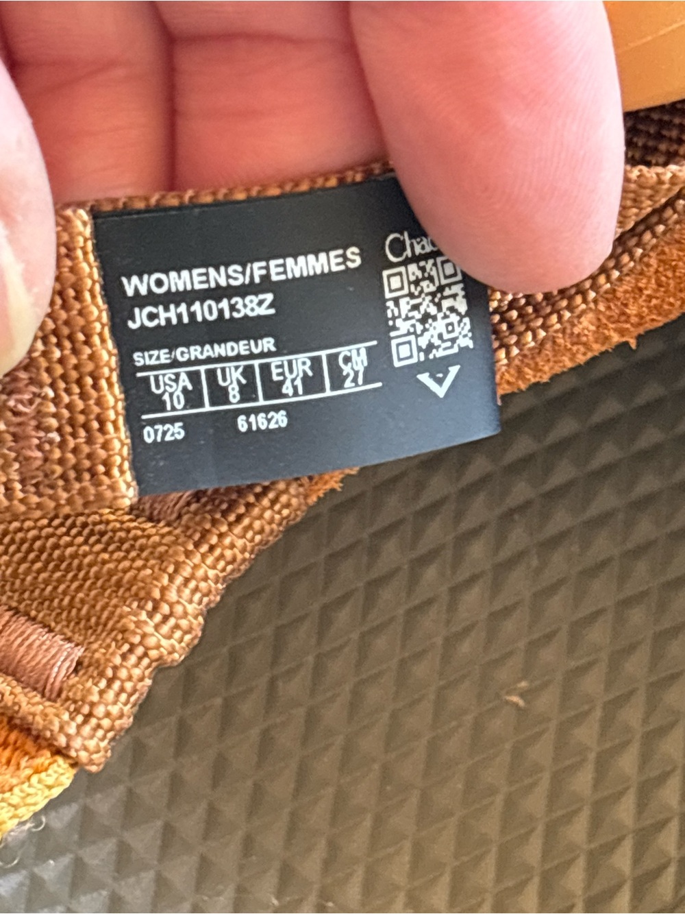 Chaco Woven Leather Mule Sandals in Burnt Orange/Tan - Picture 4 of 6